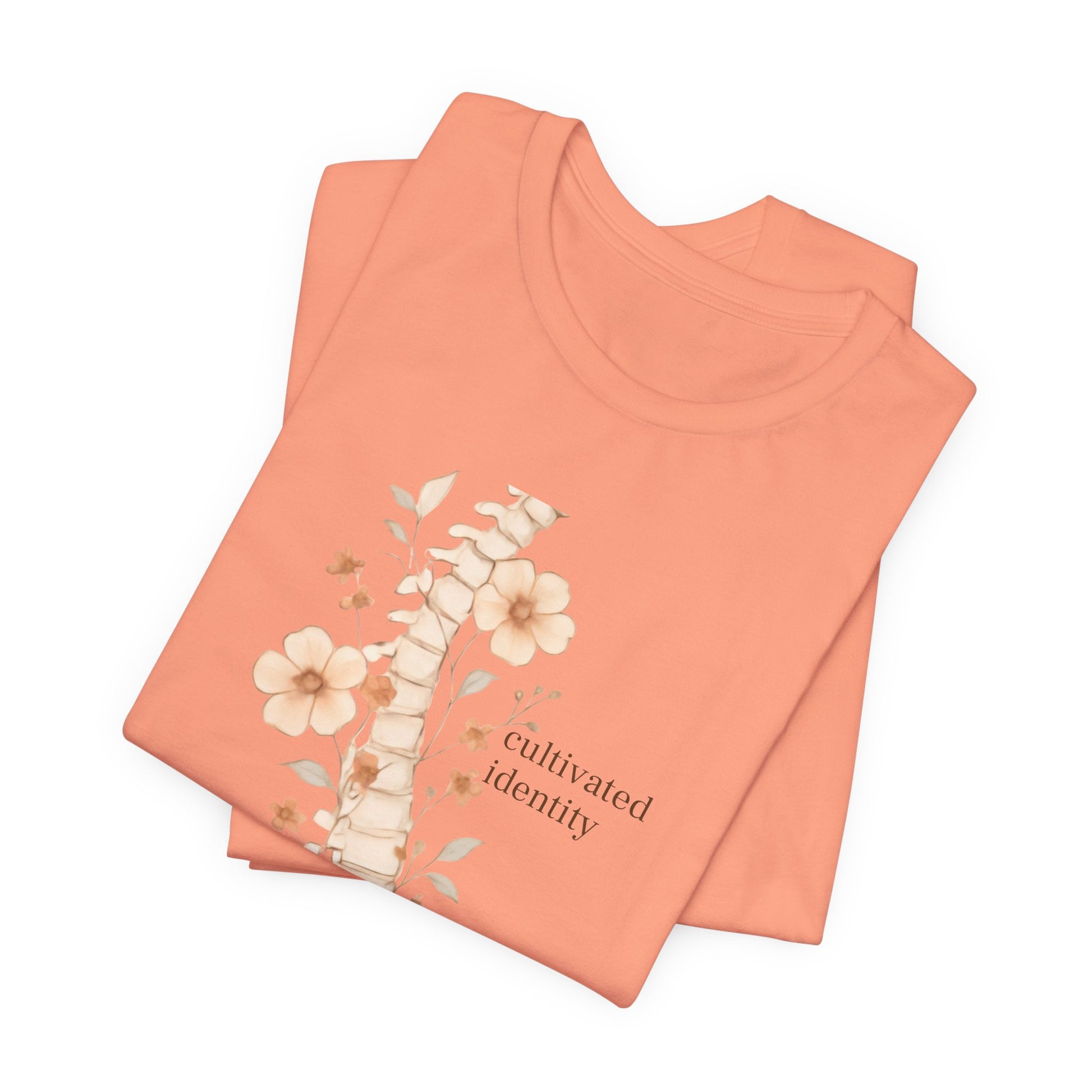 Botanical Anatomical Spine Tee medical illustration design shirt