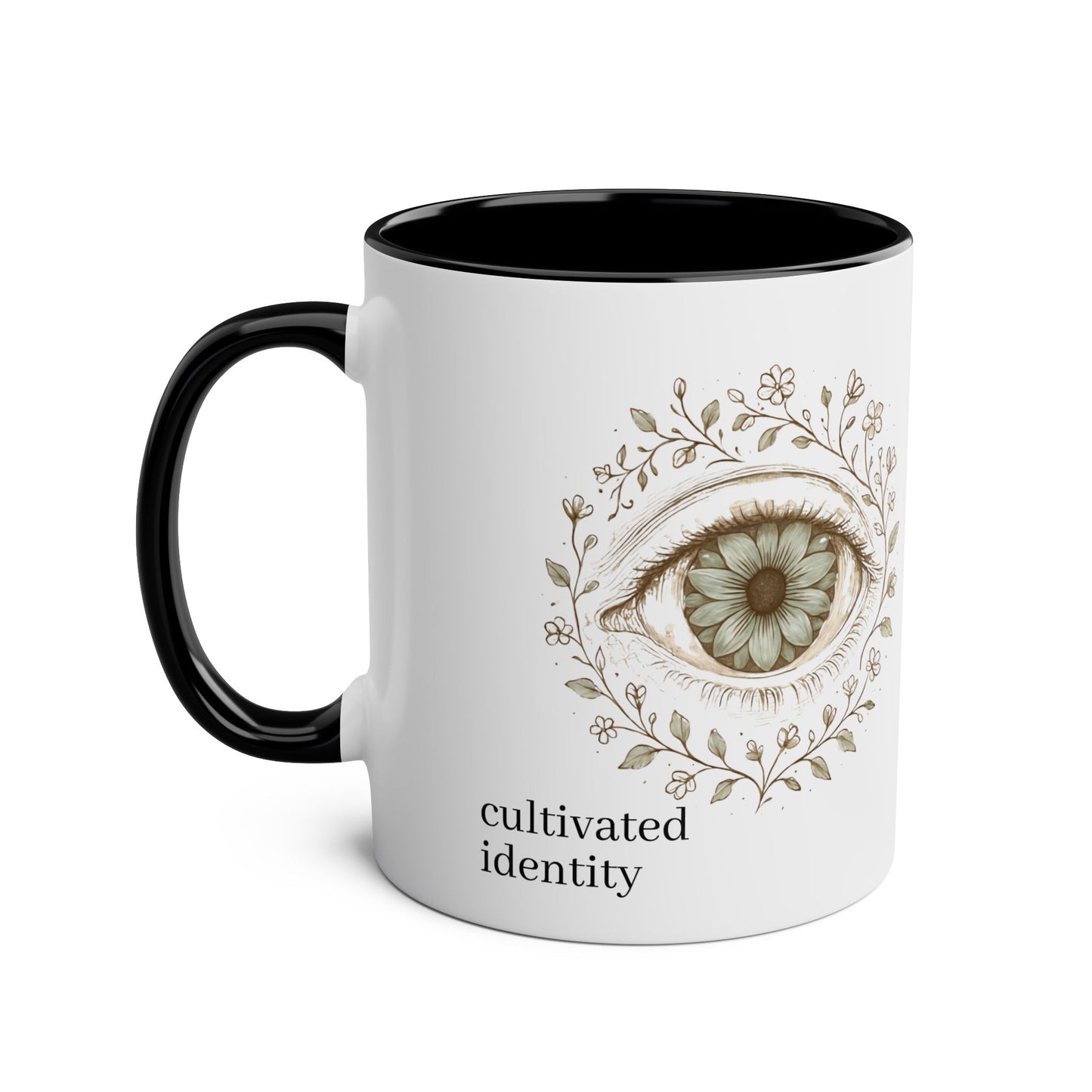 Botanical Iris Anatomy Coffee Mug medical illustration cup view 2