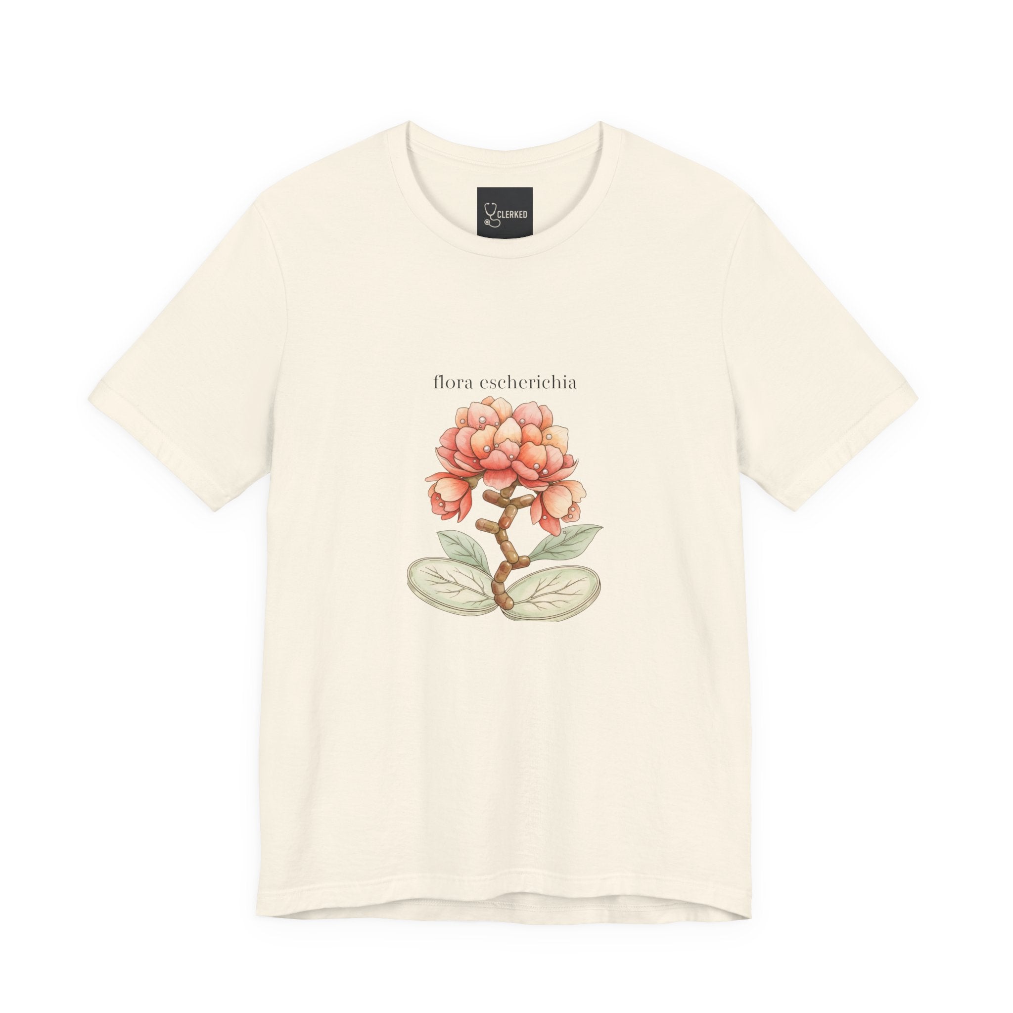 E Coli Flower Tee unique healthcare professional shirt