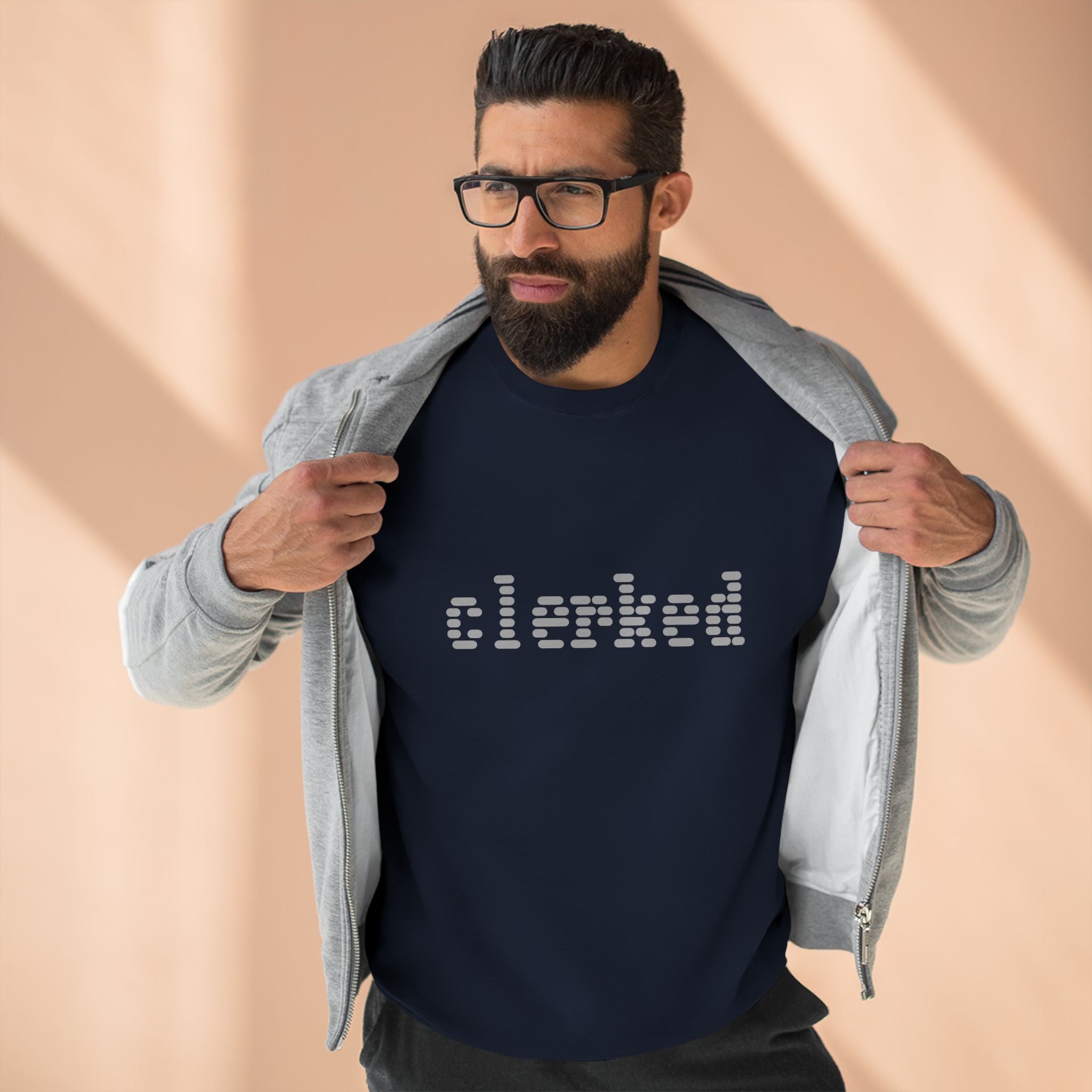 Clerked Logo Crewneck Sweatshirt Art of Medicine 17
