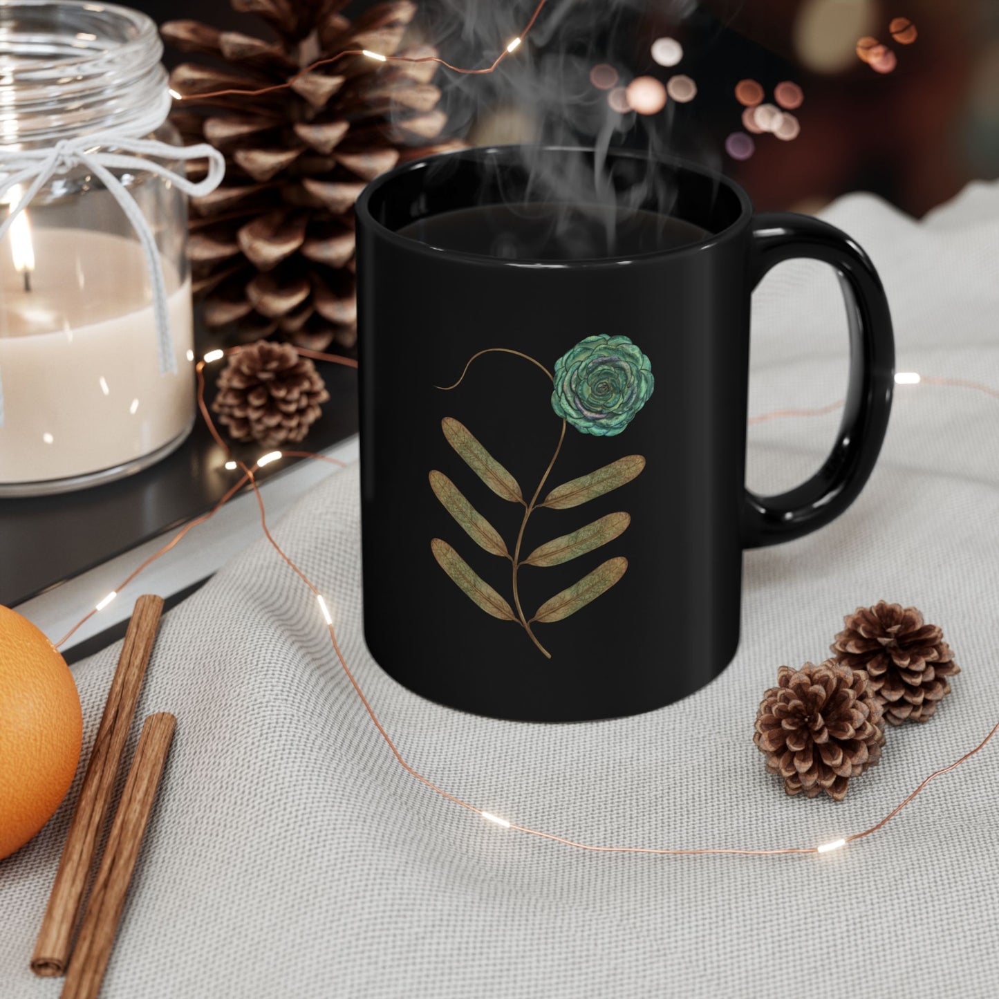 Pseudomonas Black coffee mug- science in bloom