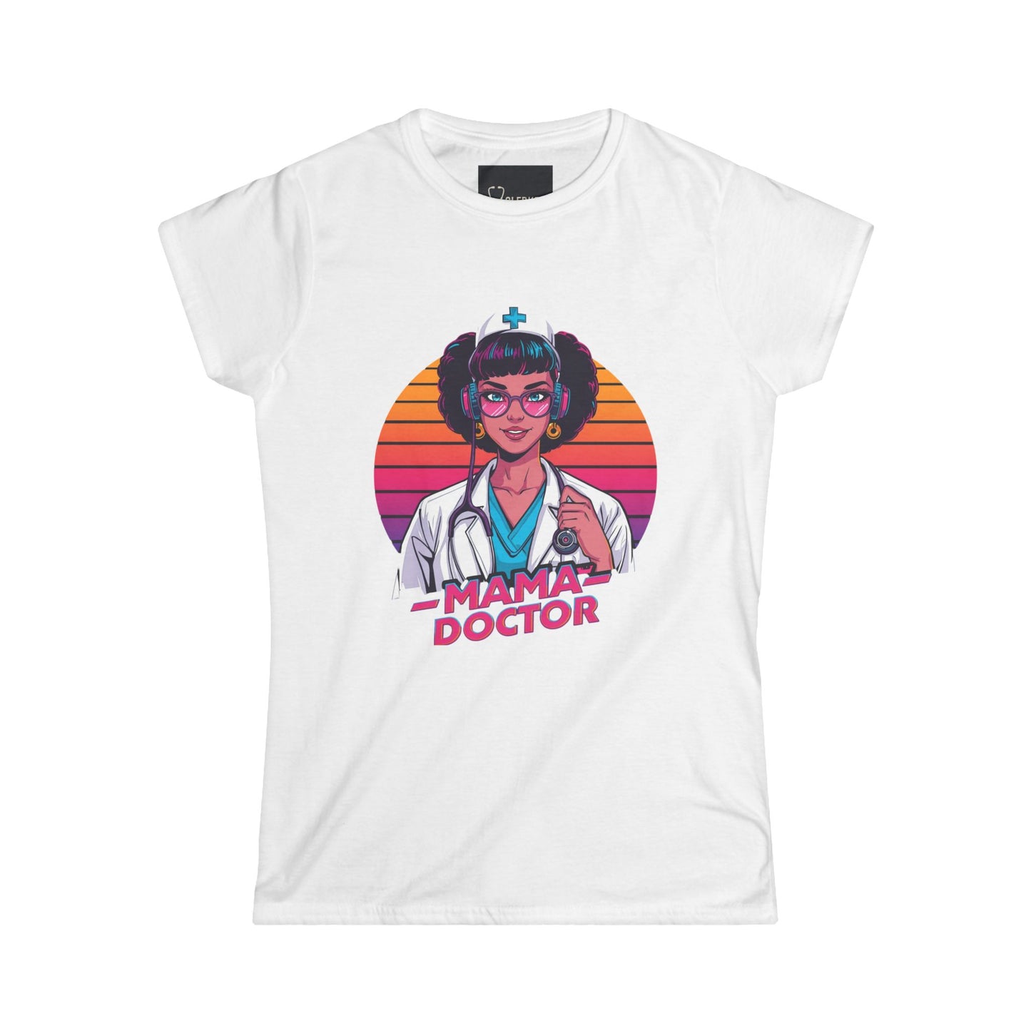 Mama Doctor Retrowave Cool Tshirt unique retrowave style shirt