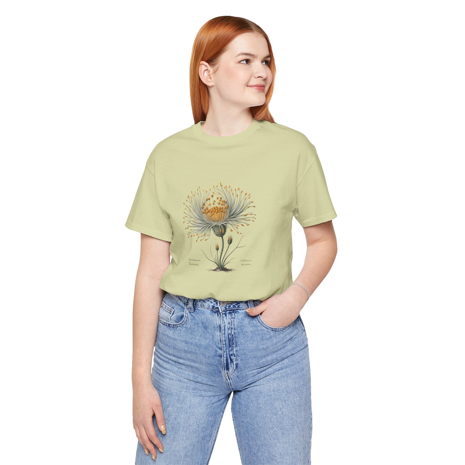 Actinomyces Turicensis Botanical Tee — Vintage Scientific Wildflower Illustration Science in Bloom Collection - Medical Art Apparel