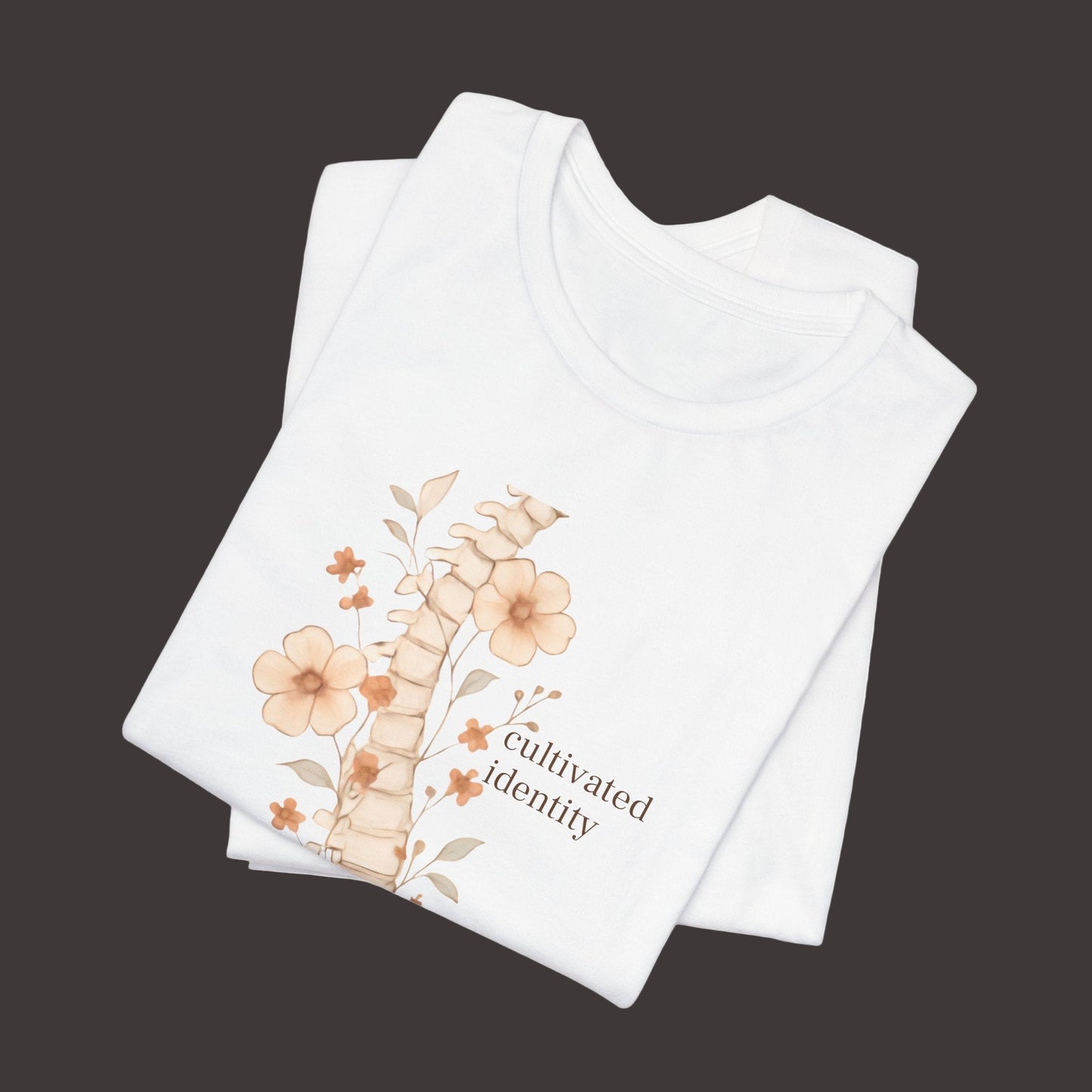 Botanical Anatomical Spine Tee unique medical school shirt