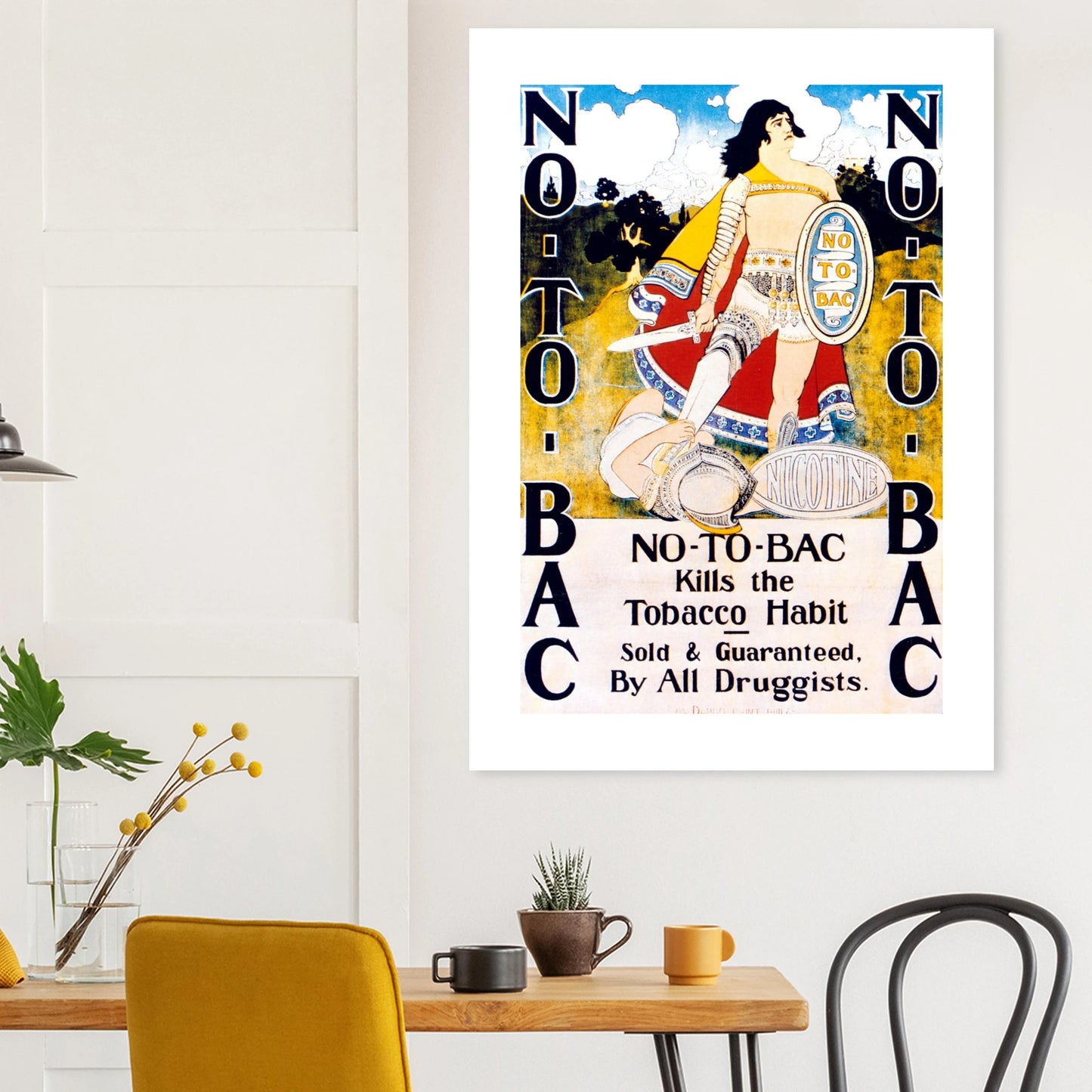 Vintage Anti-Smoking Ad Print Art of Medicine poster 3