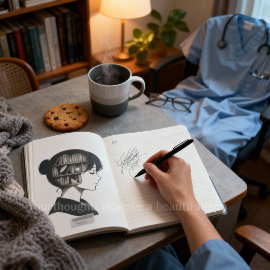 Bookish Mind Notebook unique medical researcher journal