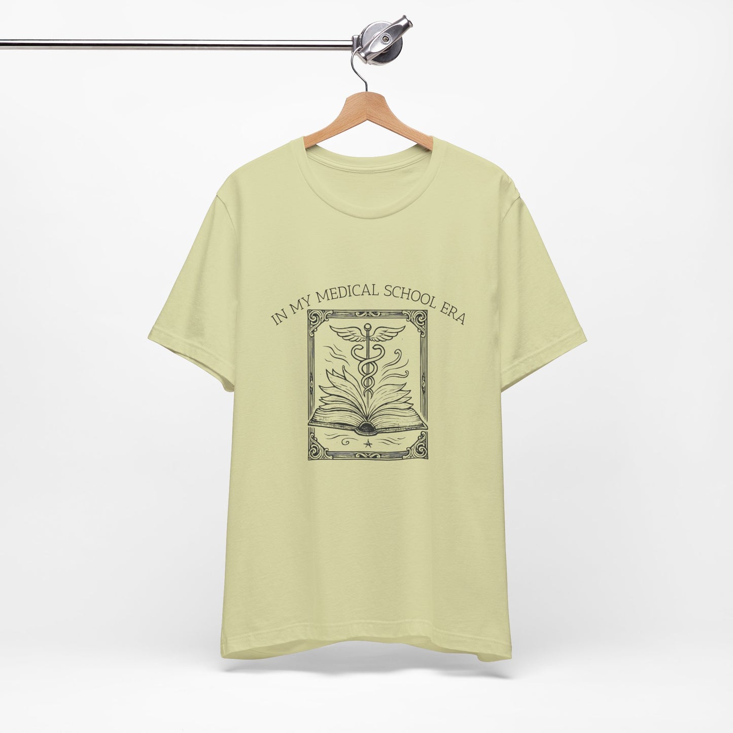 In My Medical School Era Caduceus Book Illustration Tee | Medical Student Shirt - Medical Art Apparel