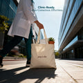 Going to Clinic Tote Bag organic canvas bag detail 4