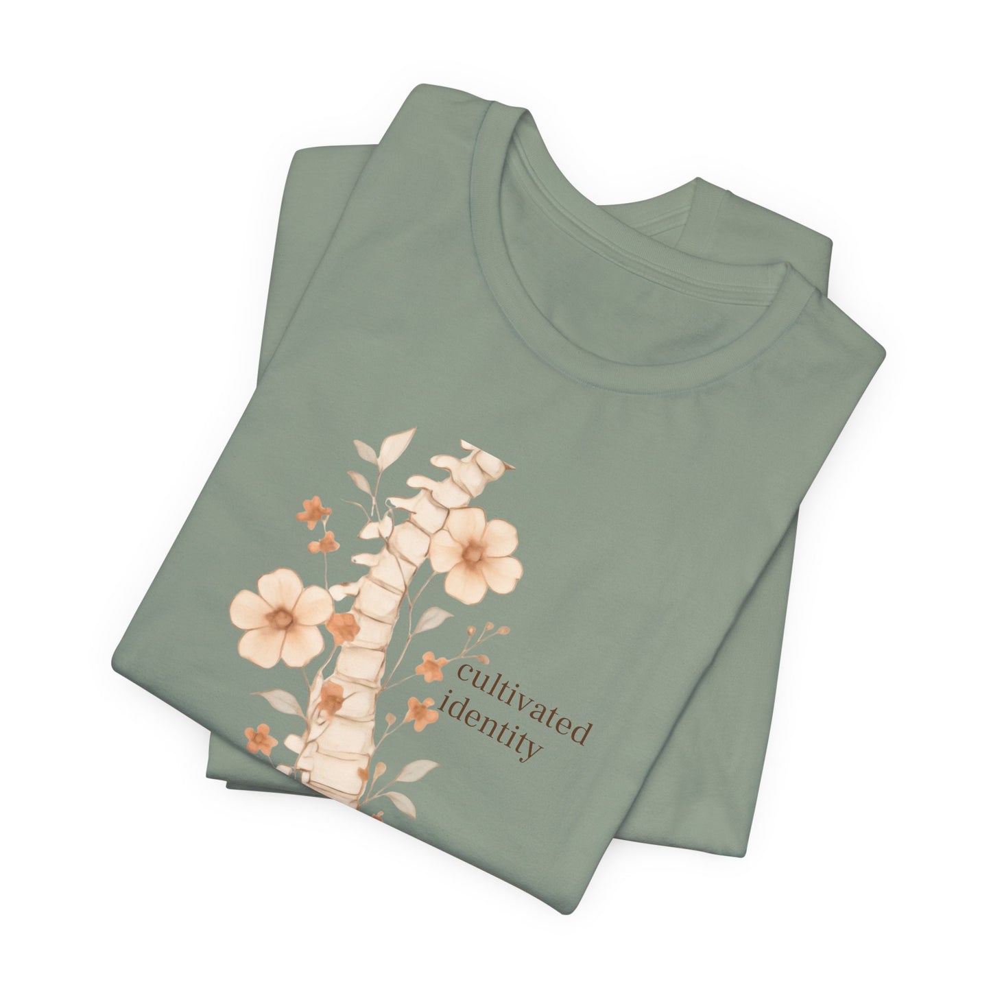 Botanical Anatomical Spine Tee unique healthcare student shirt