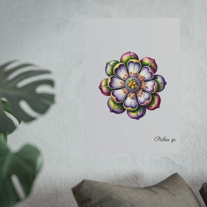 Botanical Pichia Imaginary Microbiology Fine Art Poster