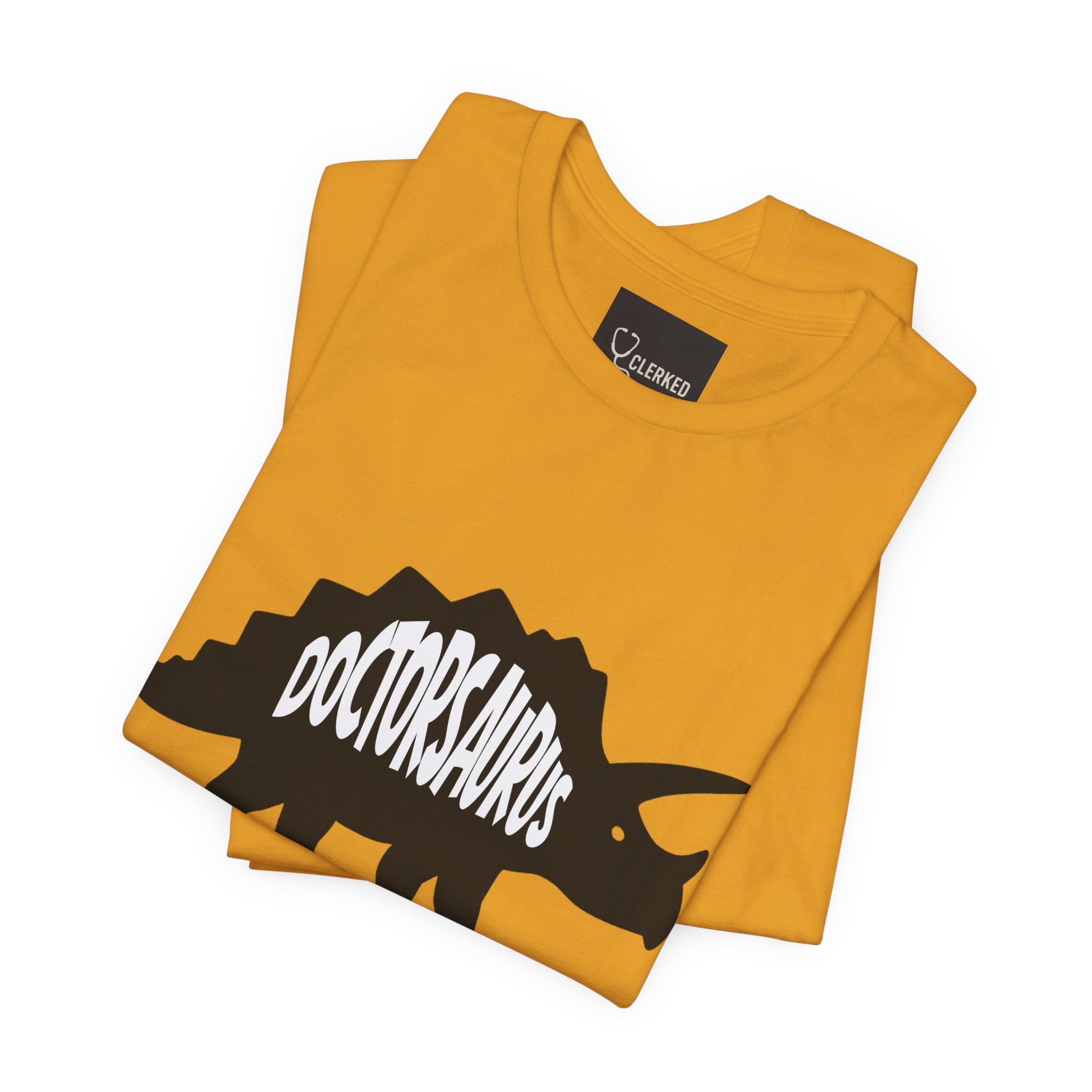 Doctorsaurus Triceratops Unisex Tee, Medical PhD Student Gift, Doctor Graduation Shirt - Medical Art Apparel
