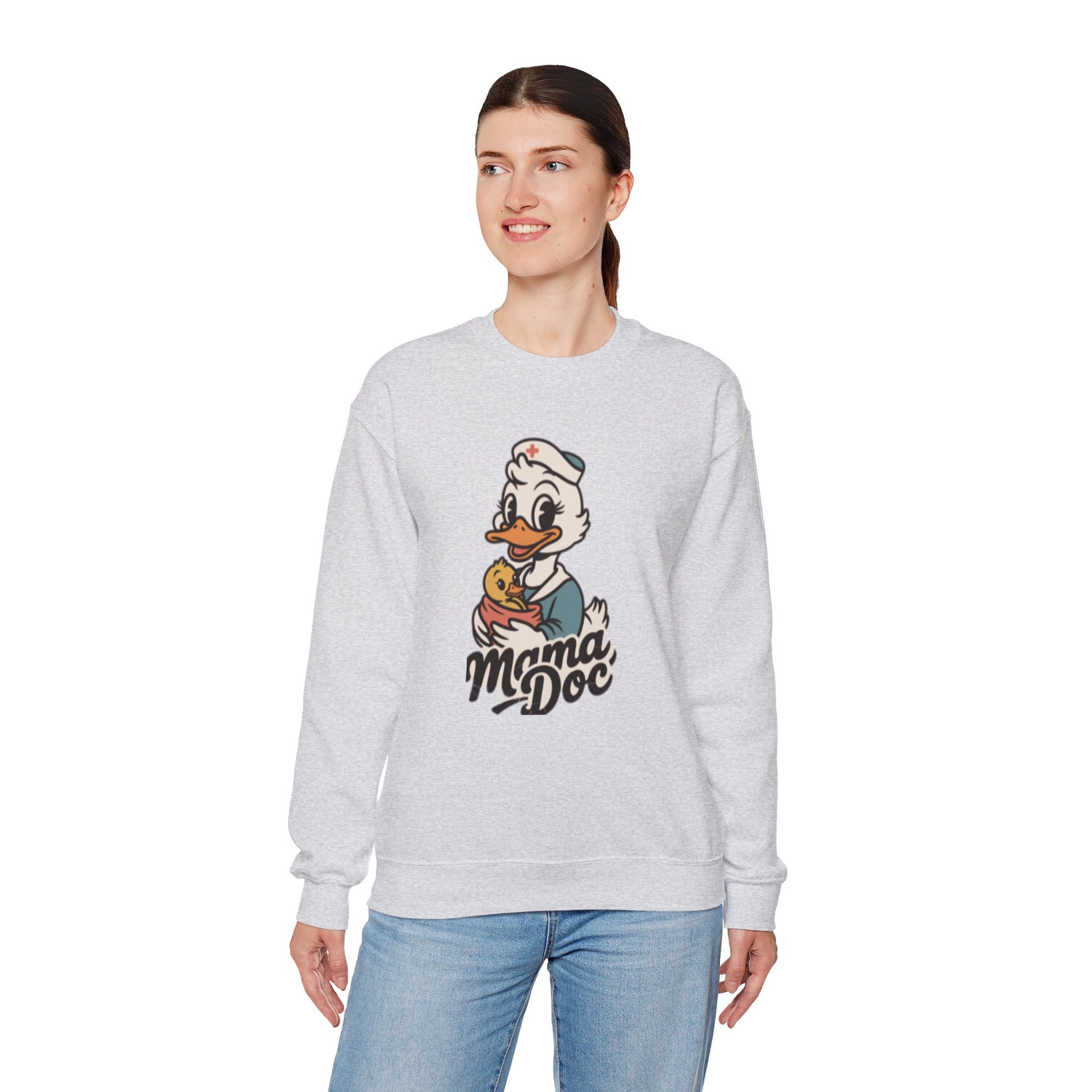 The Mama Doc Crewneck Art of Medicine mom apparel