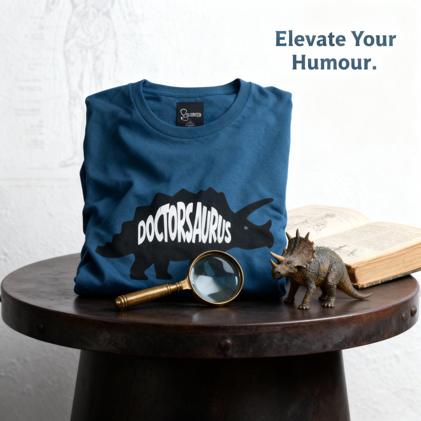 Doctorsaurus Triceratops Tee healthcare humor doctor graduation