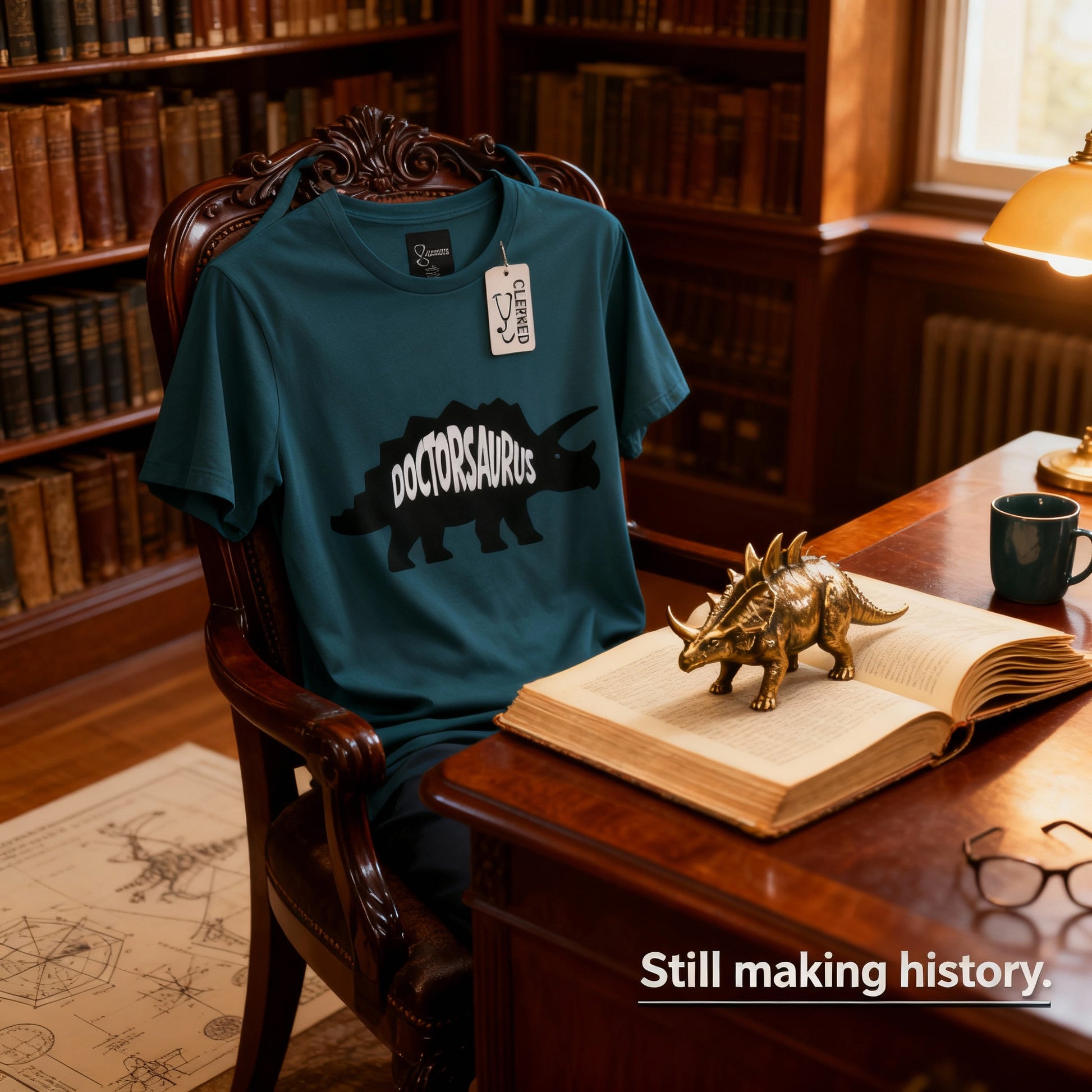 Doctorsaurus Triceratops Tee unique medical student humor shirt