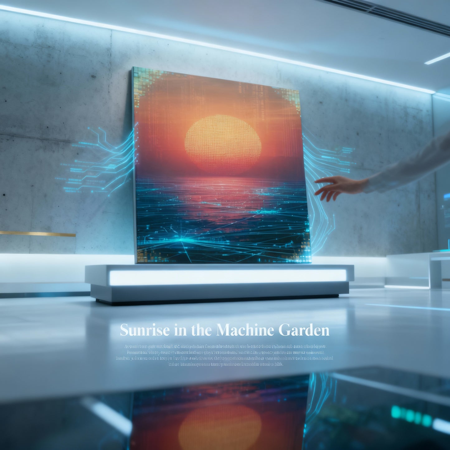 Sunrise in the Machine Garden professional healthcare art