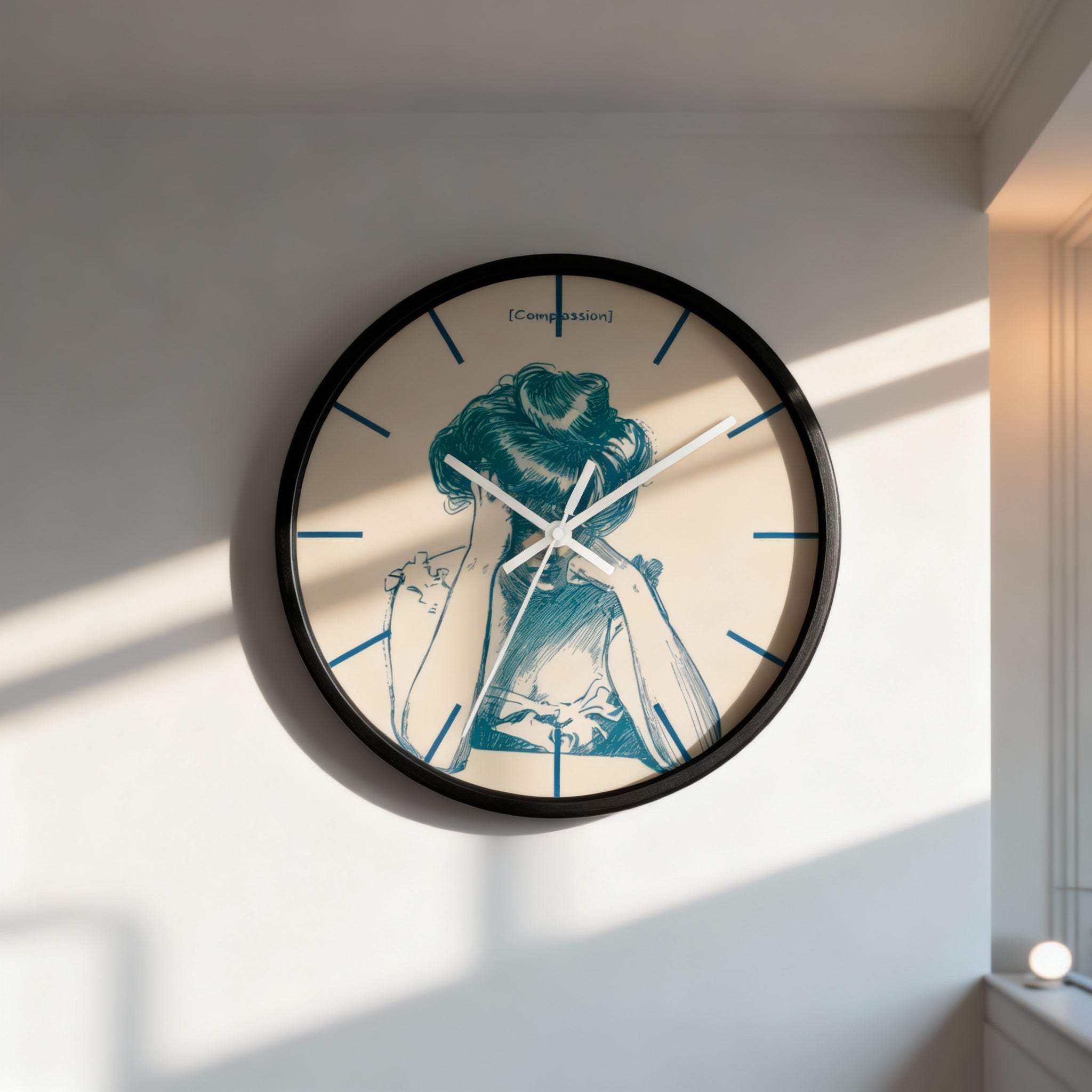 Compassion Wall Clock art of medicine vintage decor