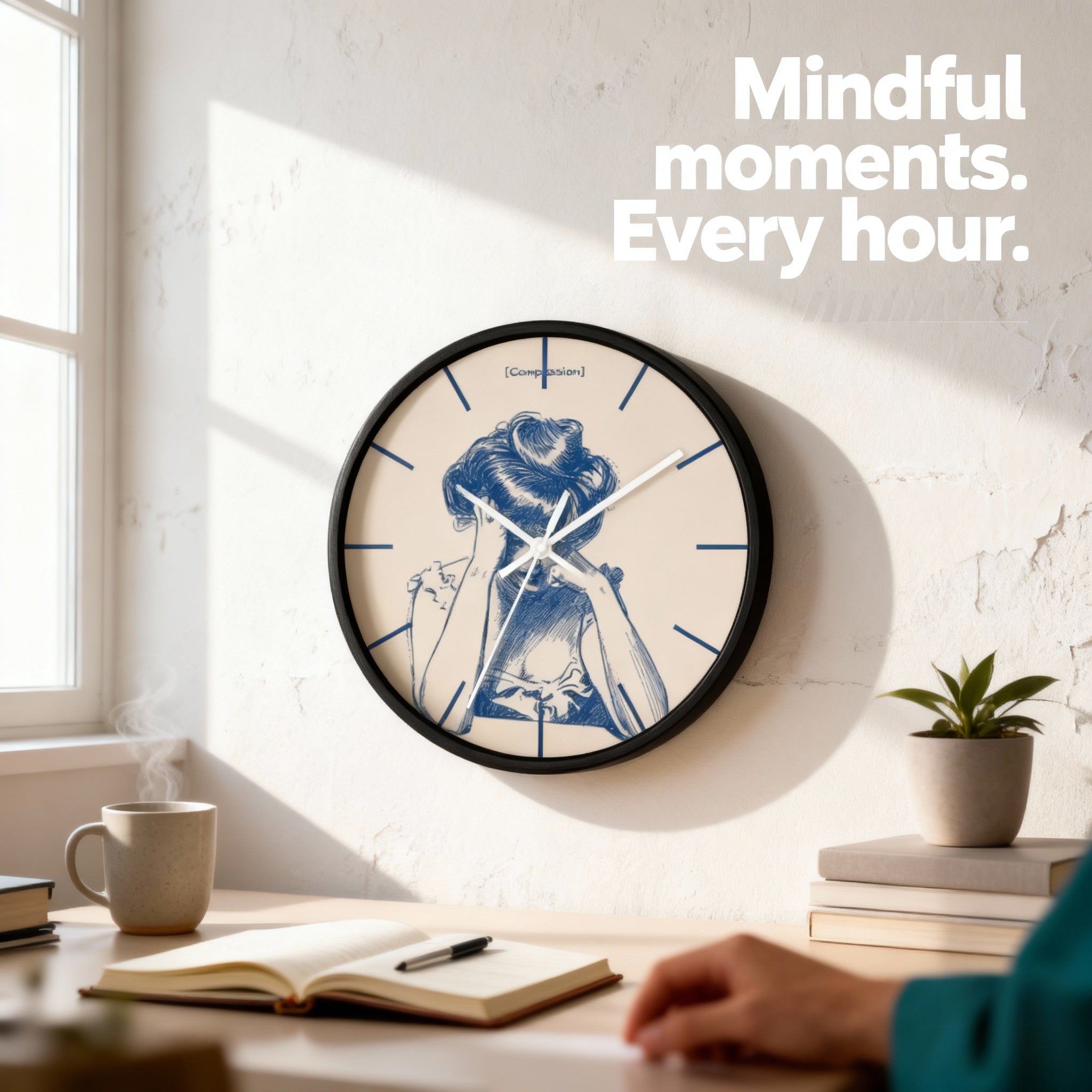 Compassion Wall Clock professional healthcare worker decor