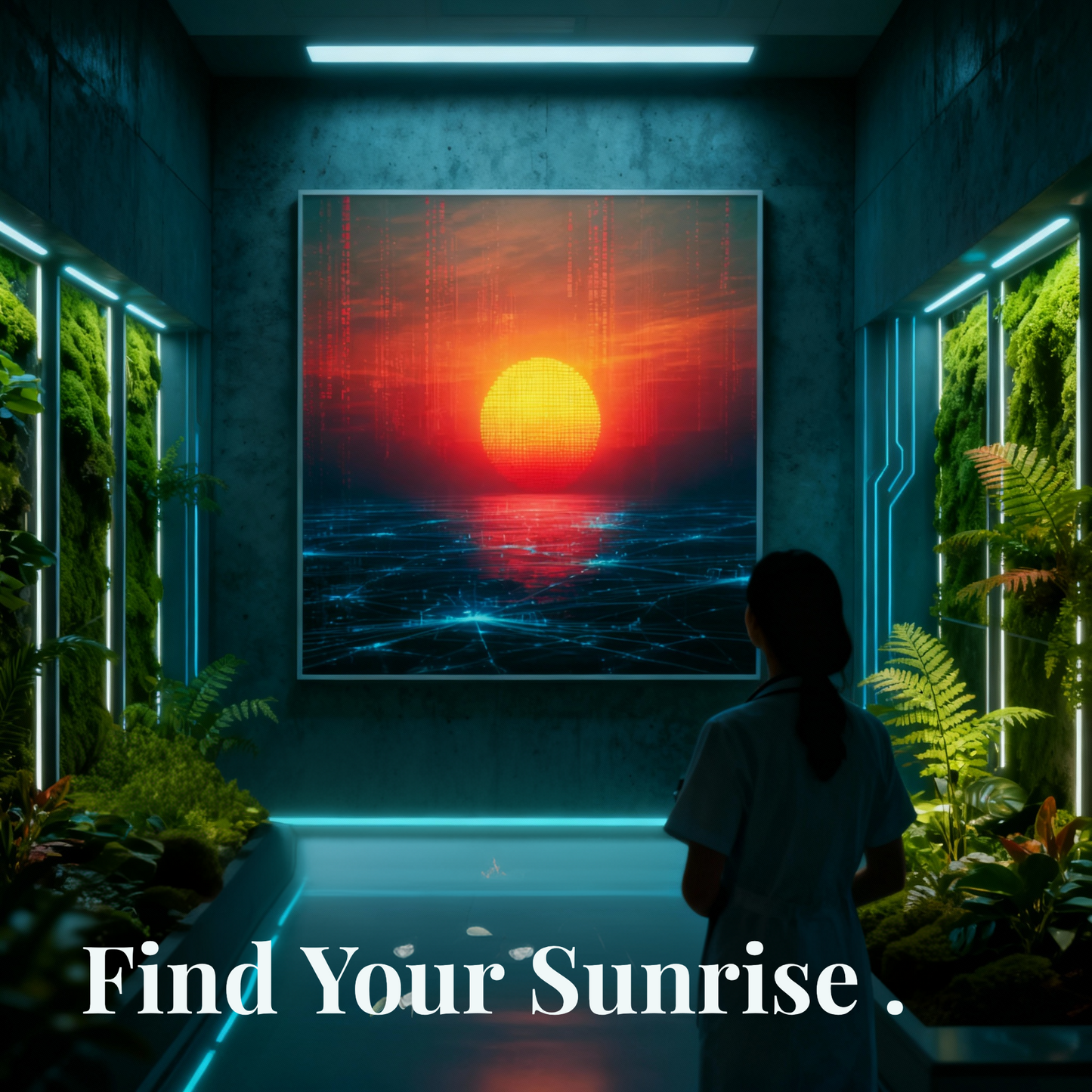 Sunrise in the Machine Garden Art of Medicine series v1