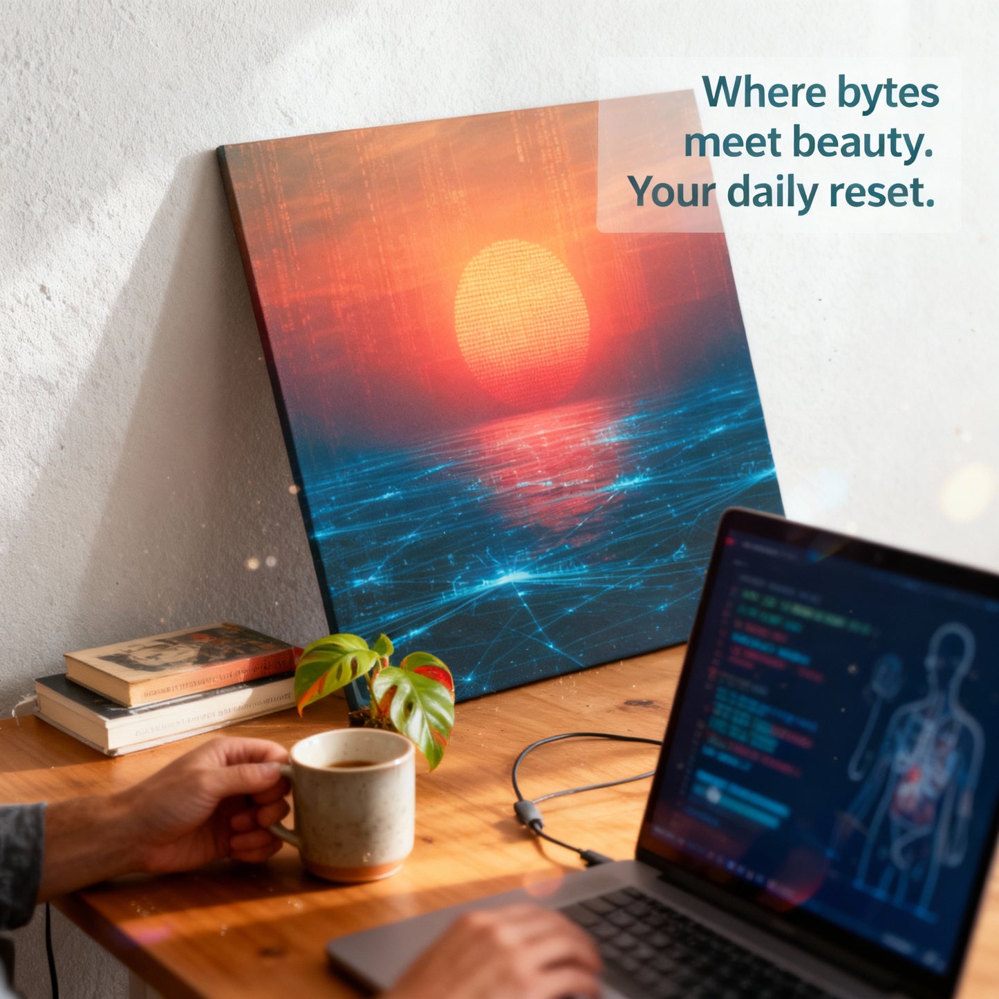 Sunrise in the Machine Garden Art of Medicine series v1