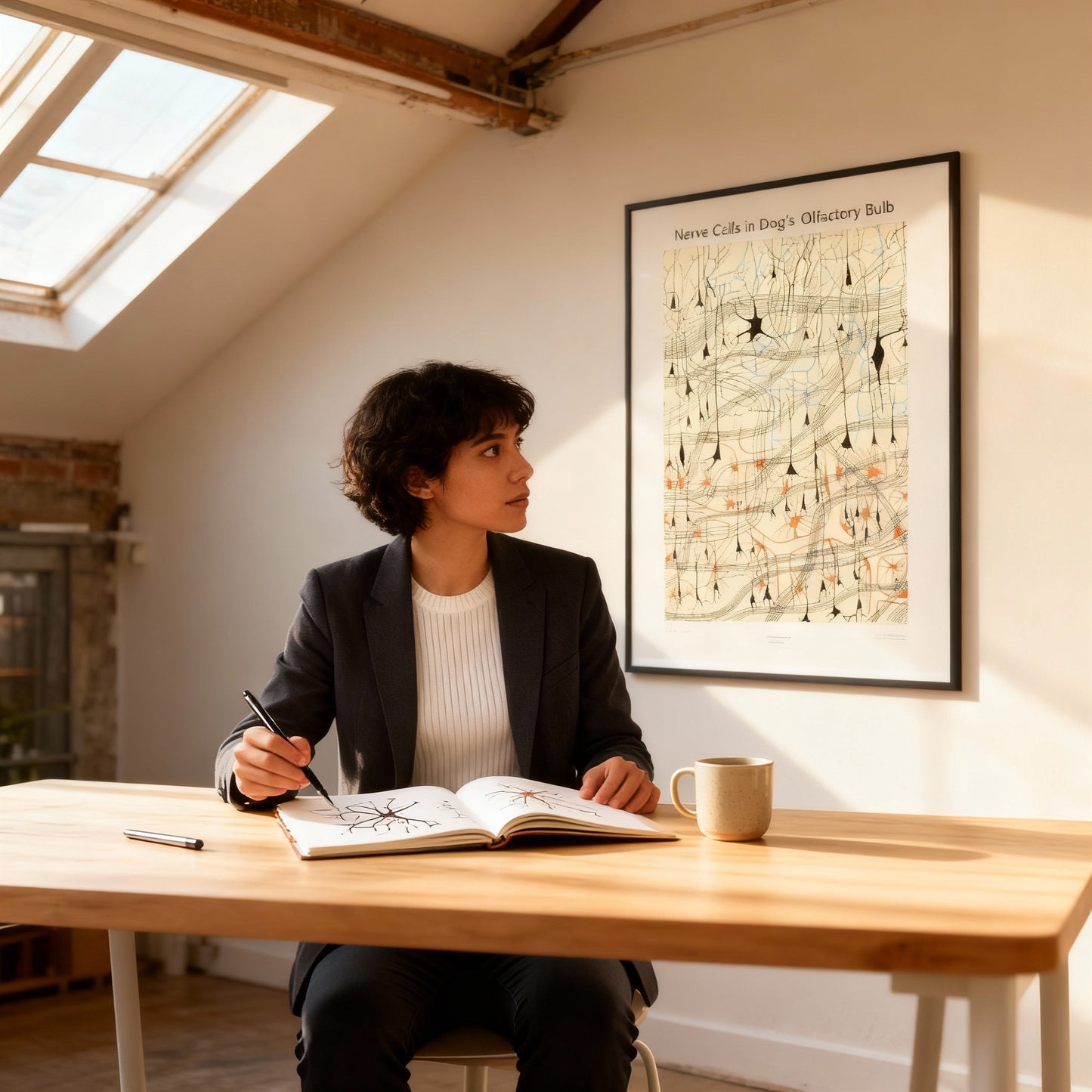 Nerve Cells Fine Art Poster unique medical history art