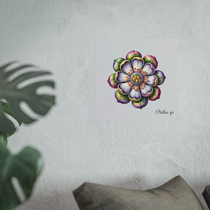 Botanical Pichia Imaginary Microbiology Fine Art Poster