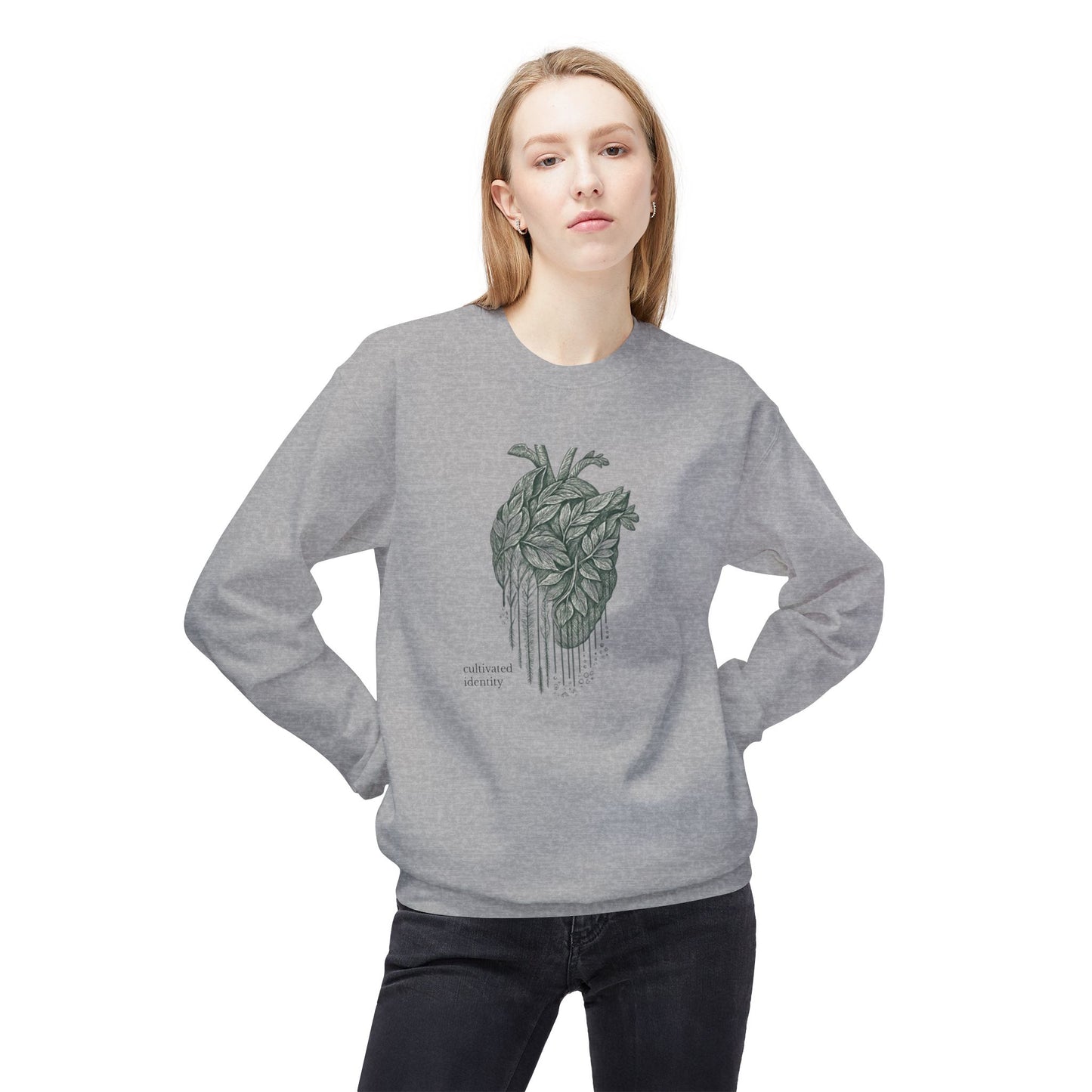 Botanical Anatomical Heart Sweatshirt Art of Medicine apparel