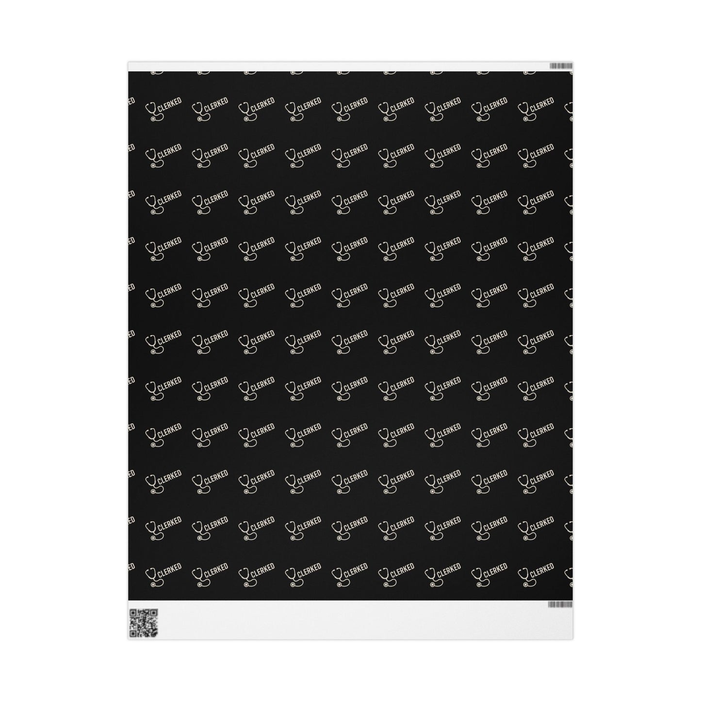 Wrapping Paper — Black Script “Sealed & Celebrated” Gift Wrap