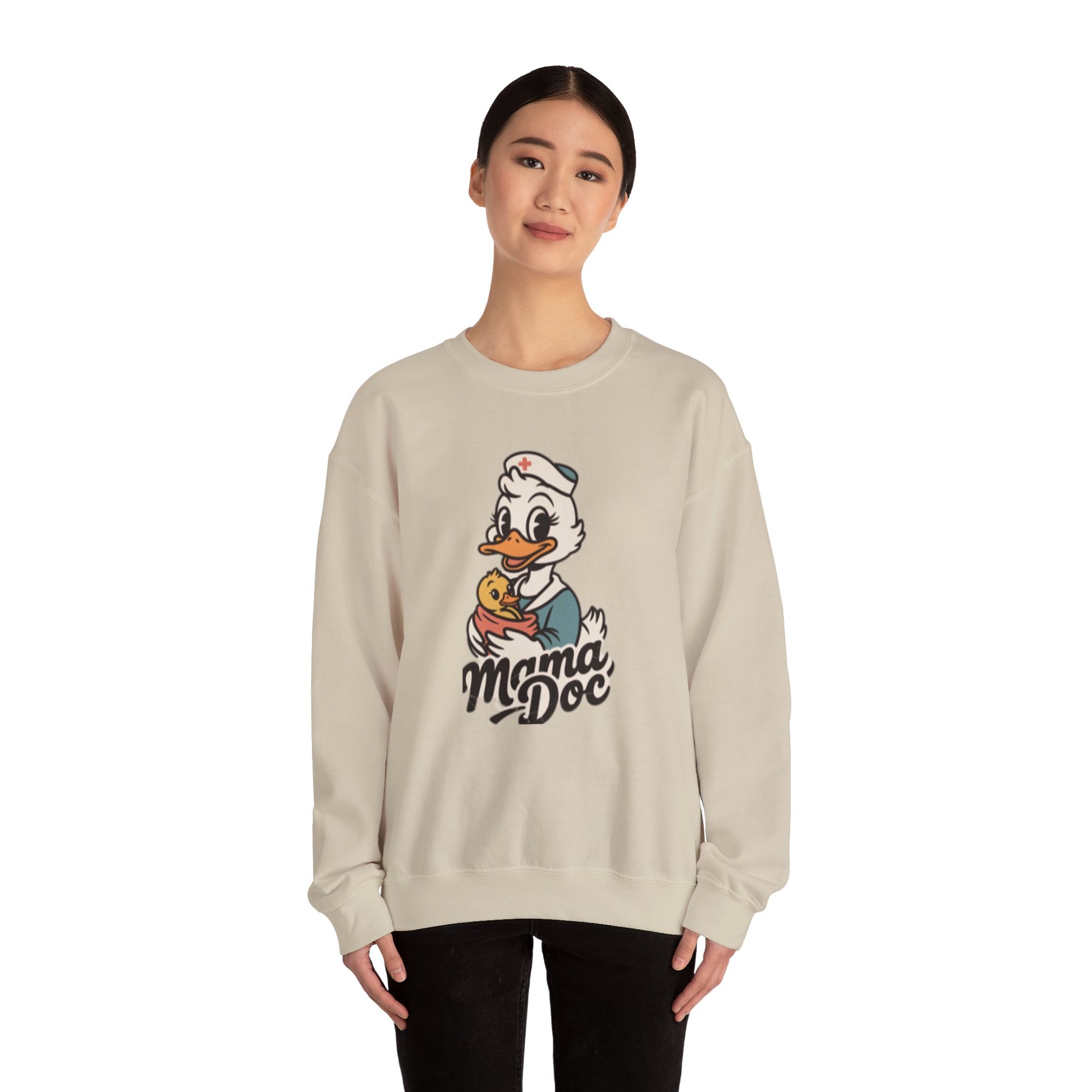 The Mama Doc Crewneck Art of Medicine mom apparel