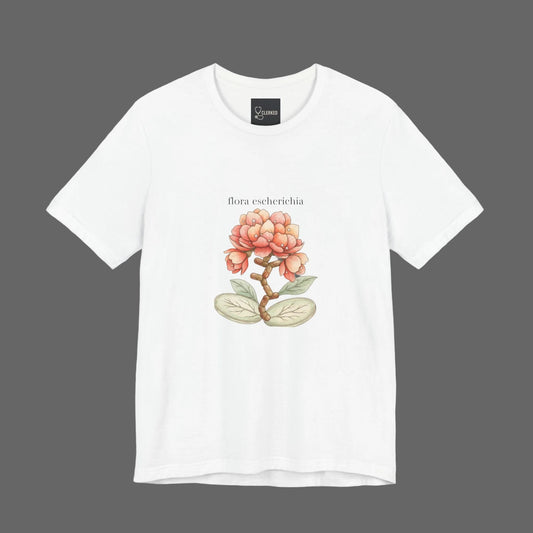 E Coli Flower Tee professional medical art apparel