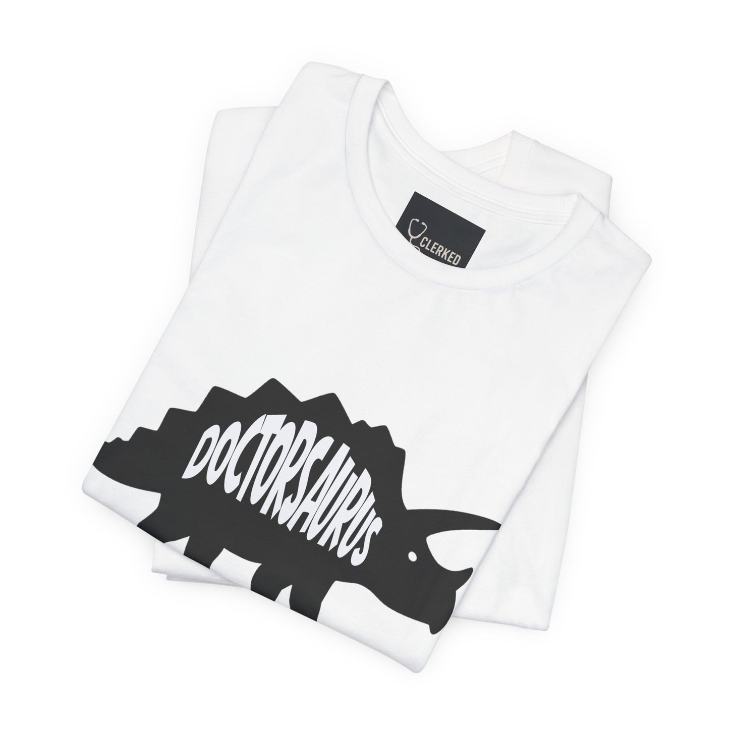 Doctorsaurus Triceratops Unisex Tee, Medical PhD Student Gift, Doctor Graduation Shirt - Medical Art Apparel