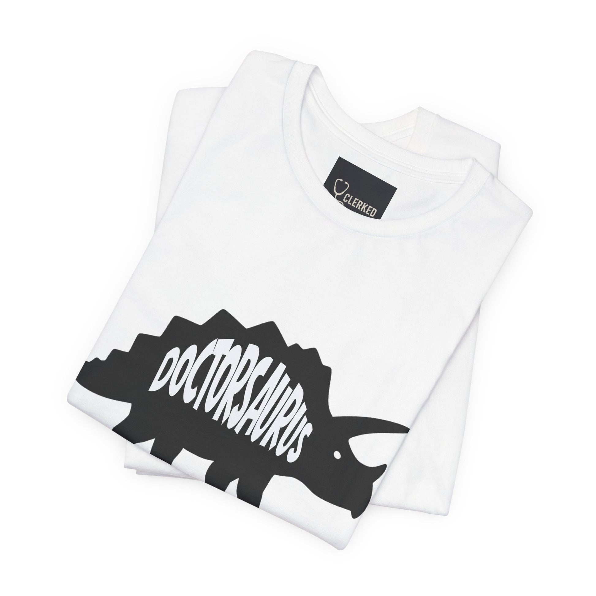 Doctorsaurus Triceratops Unisex Tee, Medical PhD Student Gift, Doctor Graduation Shirt - Medical Art Apparel