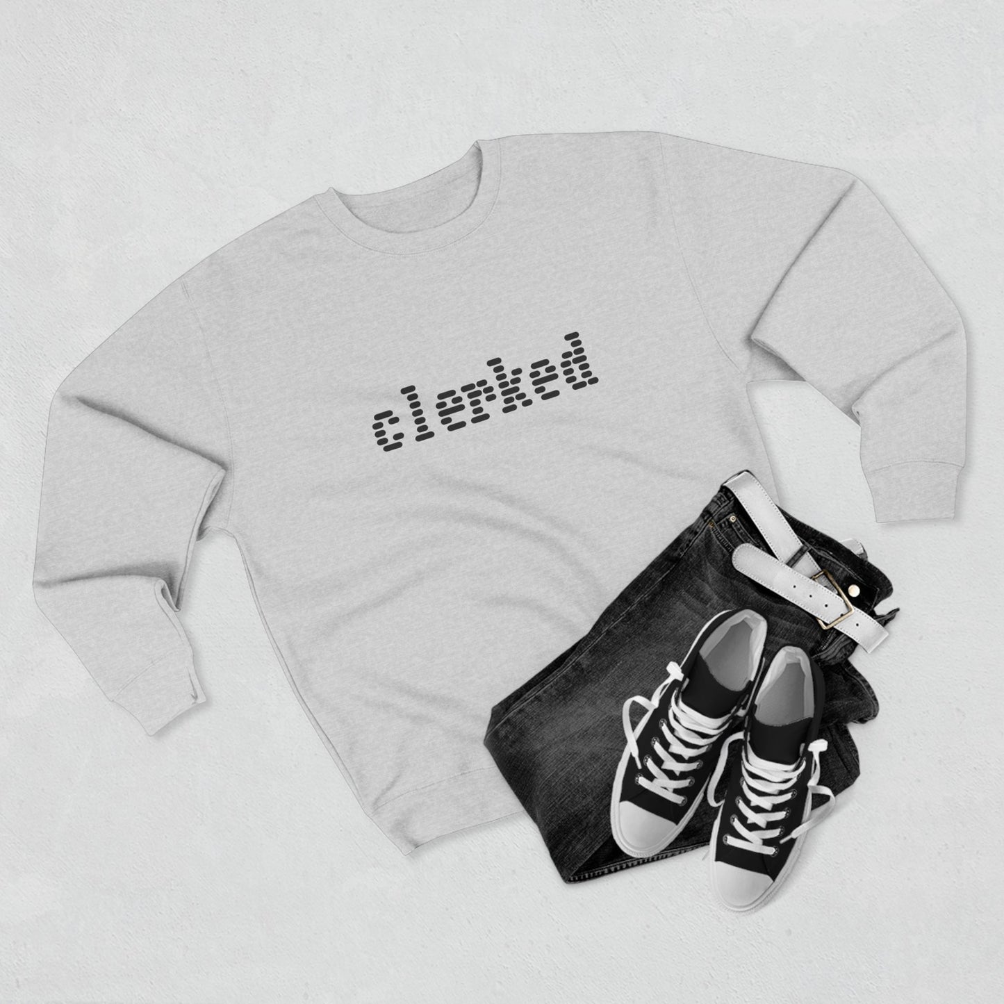 Clerked Logo Crewneck Sweatshirt Art of Medicine 3