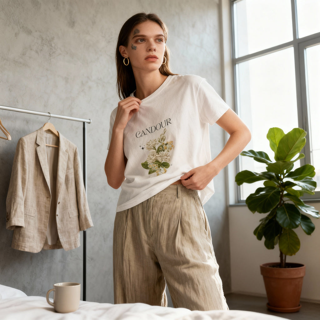 Candour Floral T-Shirt professional medical art apparel