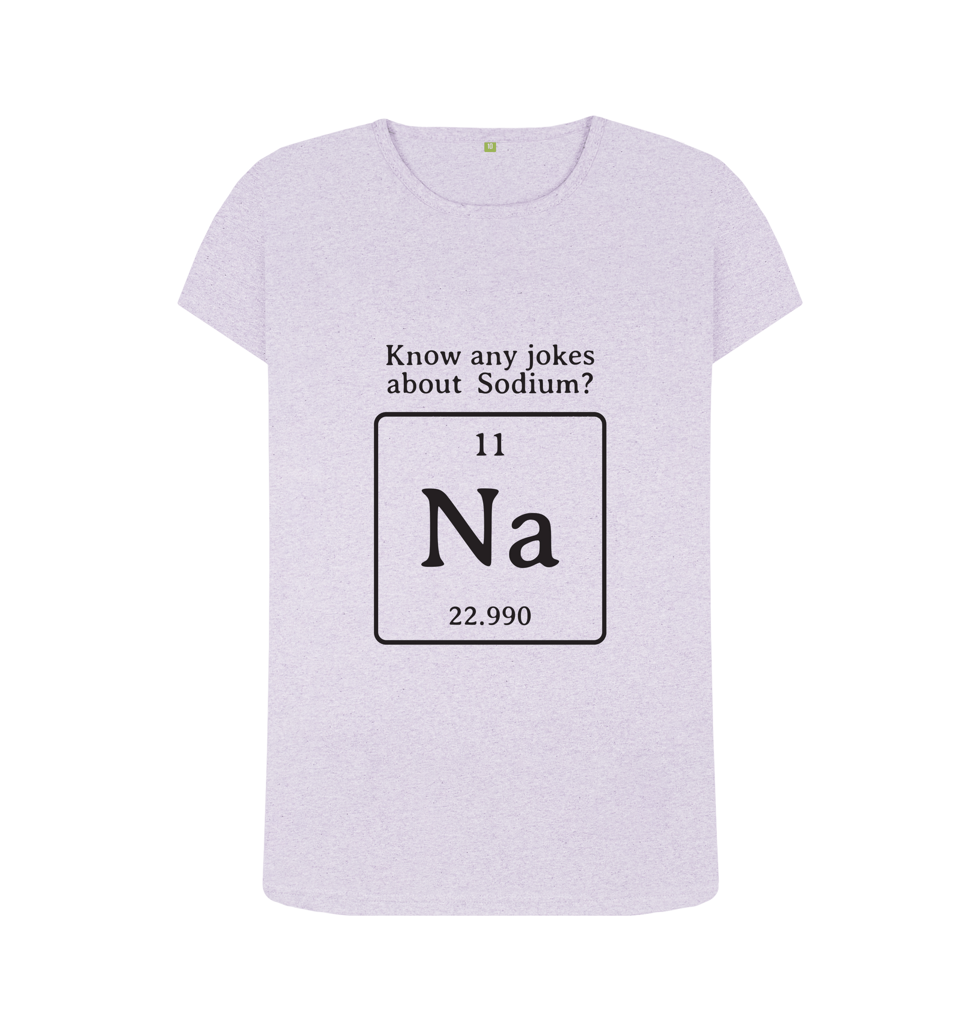 Light Purple Recycled Printed T-Shirt Front