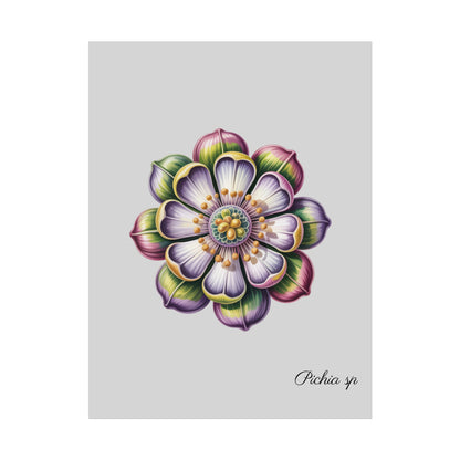 Botanical Pichia Imaginary Microbiology Fine Art Poster