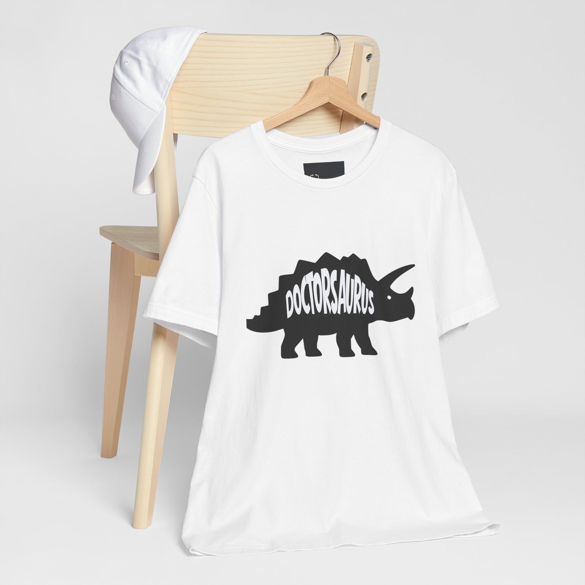 Doctorsaurus Triceratops Unisex Tee, Medical PhD Student Gift, Doctor Graduation Shirt - Medical Art Apparel