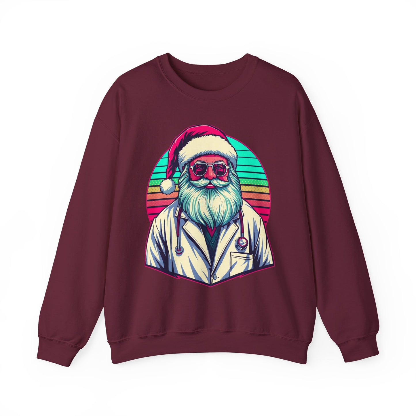 Doctor Santa Retro Sweatshirt medical school holiday sweater