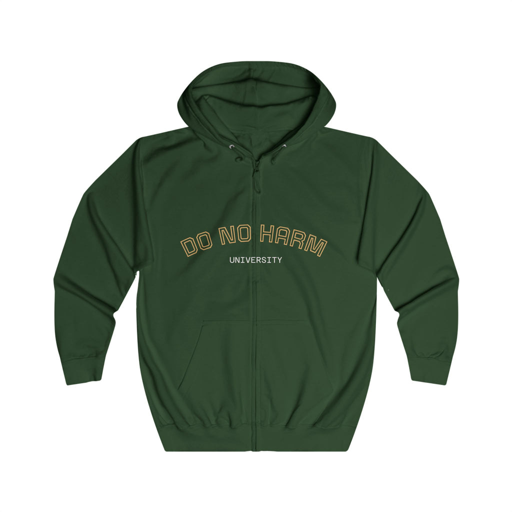 Do No Harm University Zip Hoodie Art of Medicine streetwear 3