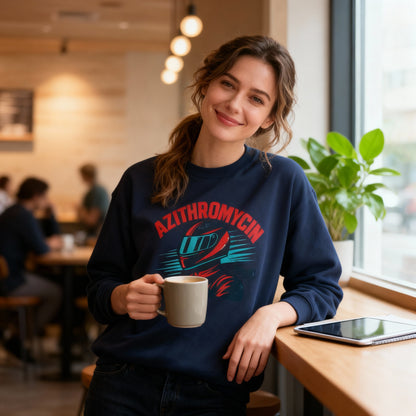 Azithromycin Graphic Sweatshirt medical humor streetwear