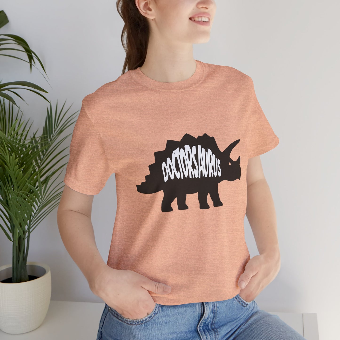 Doctorsaurus Triceratops Unisex Tee, Medical PhD Student Gift, Doctor Graduation Shirt - Medical Art Apparel