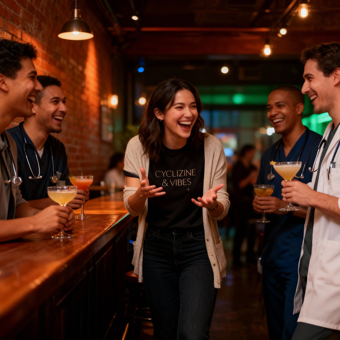 Cyclizine & Vibes Only Women's Tee Art of Medicine apparel