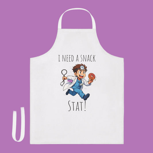 I Need a Snack Stat! Apron funny kitchen gear for medics
