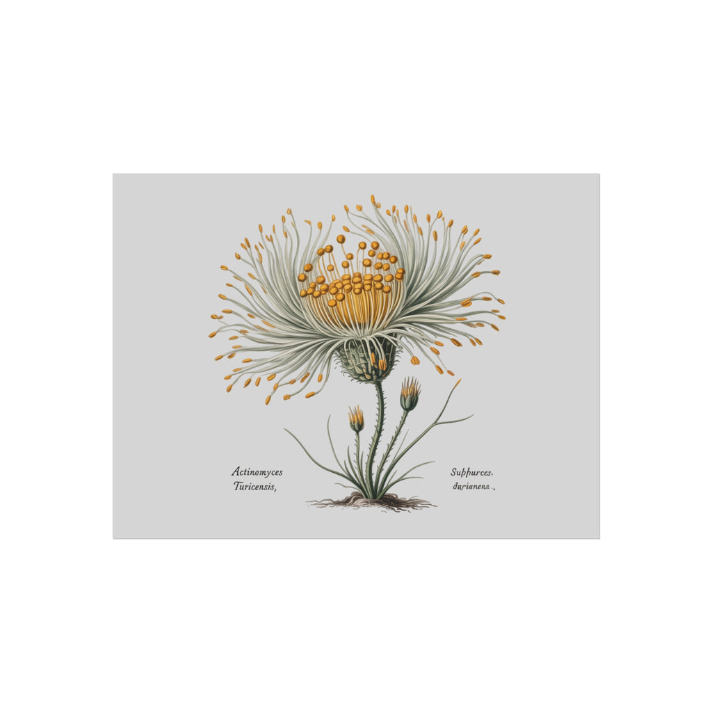 Botanical Actinomyces Imaginary Microbiology Fine Art Poster