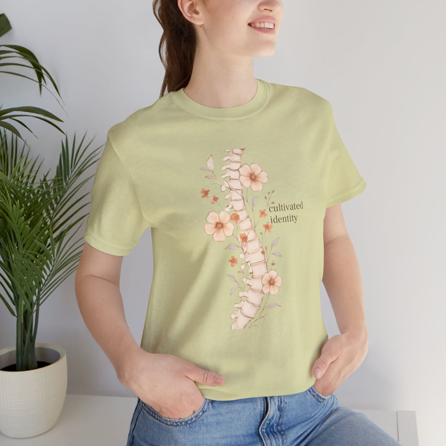 Botanical Anatomical Spine Tee — Cultivated Identity - Medical Art Apparel