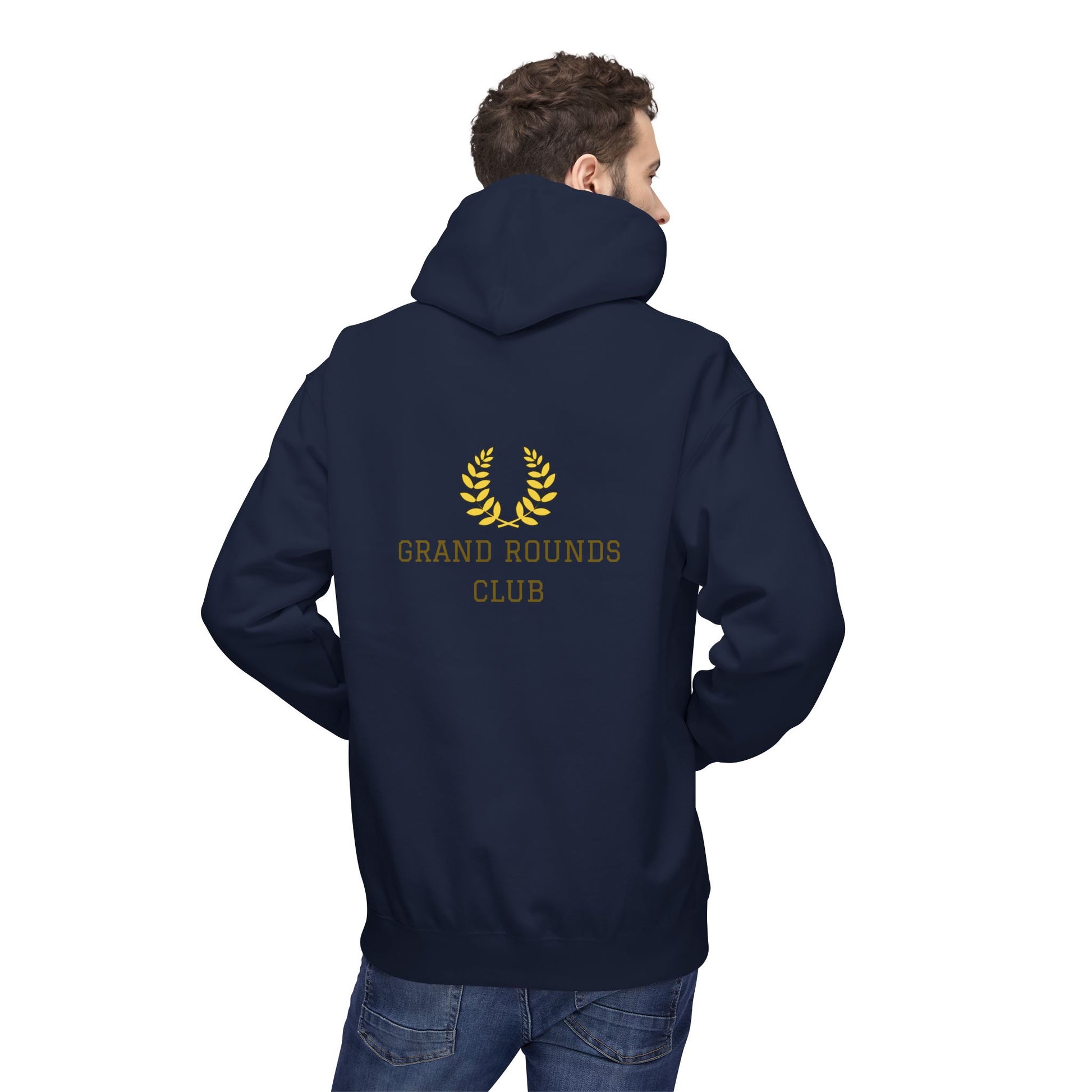 Grand Rounds Club Hoodie — Anatomical Laurel Medical Streetwear Pullover - Medical Art Apparel
