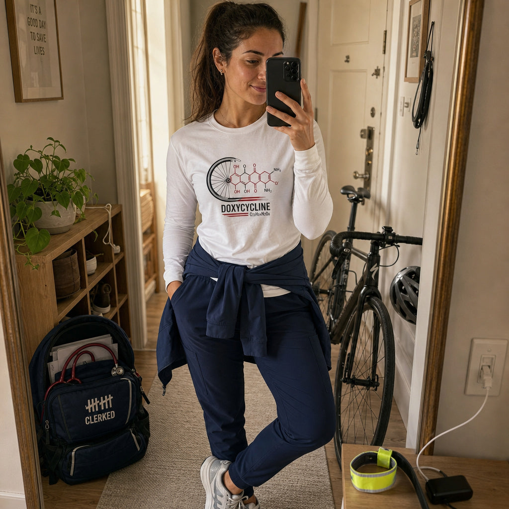 Doxycycling Doctor Graphic Long Sleeve Tee