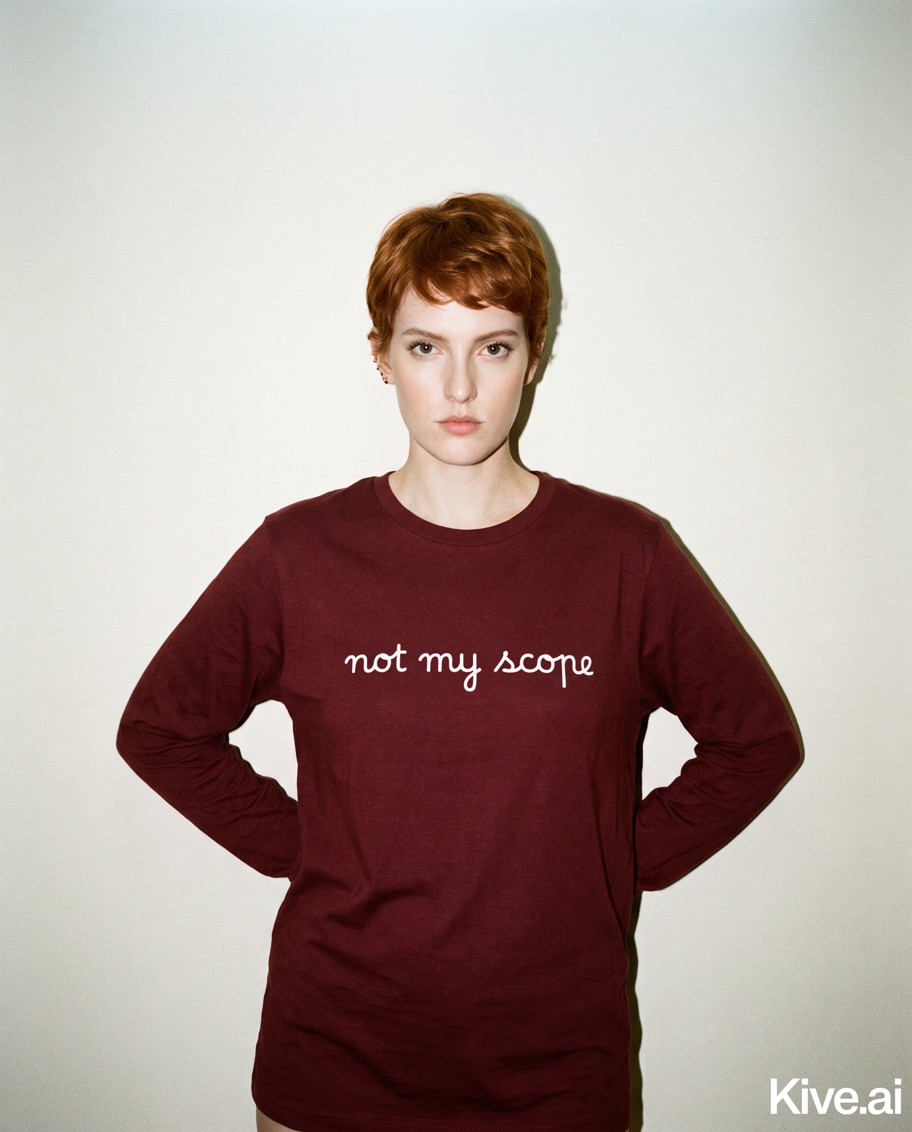 Not My Scope" Long Sleeve Tee  Clerked Cotton Shirt
