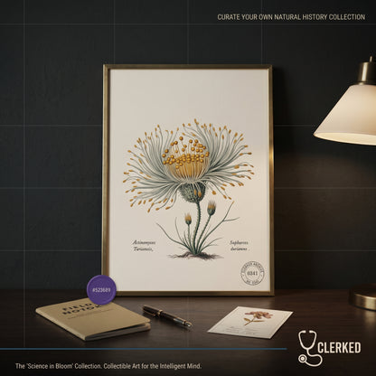 Botanical Actinomyces Imaginary Microbiology Fine Art Poster