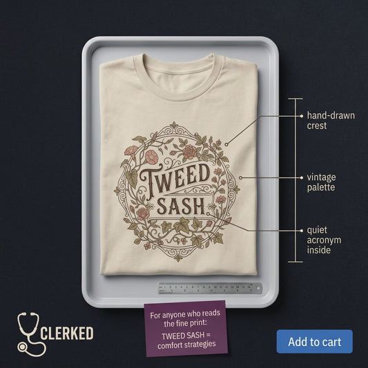 'Tweed Sash' Tee Shirt