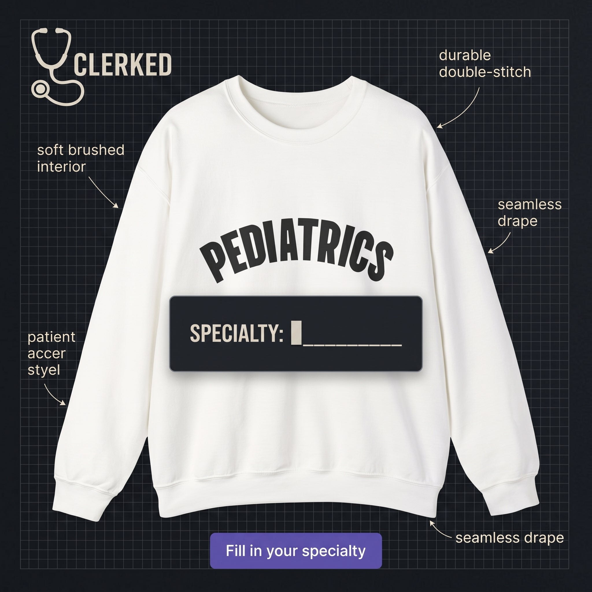 Crewneck 'SPECIALTY' Personalisable Pullover